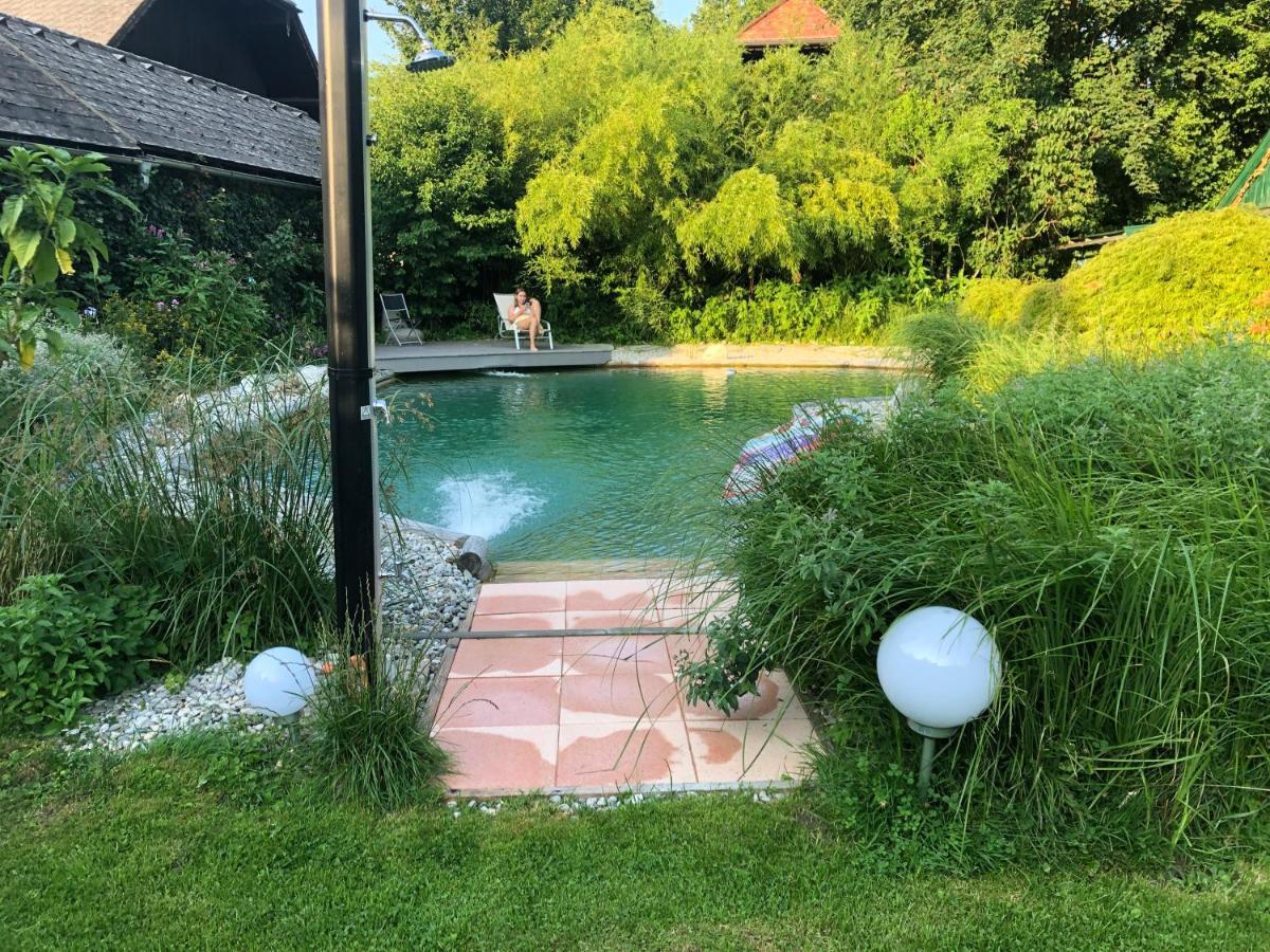 Haus Mit Sauna Und Privatem Badeteich In Anif Bei Salzburg エクステリア 写真